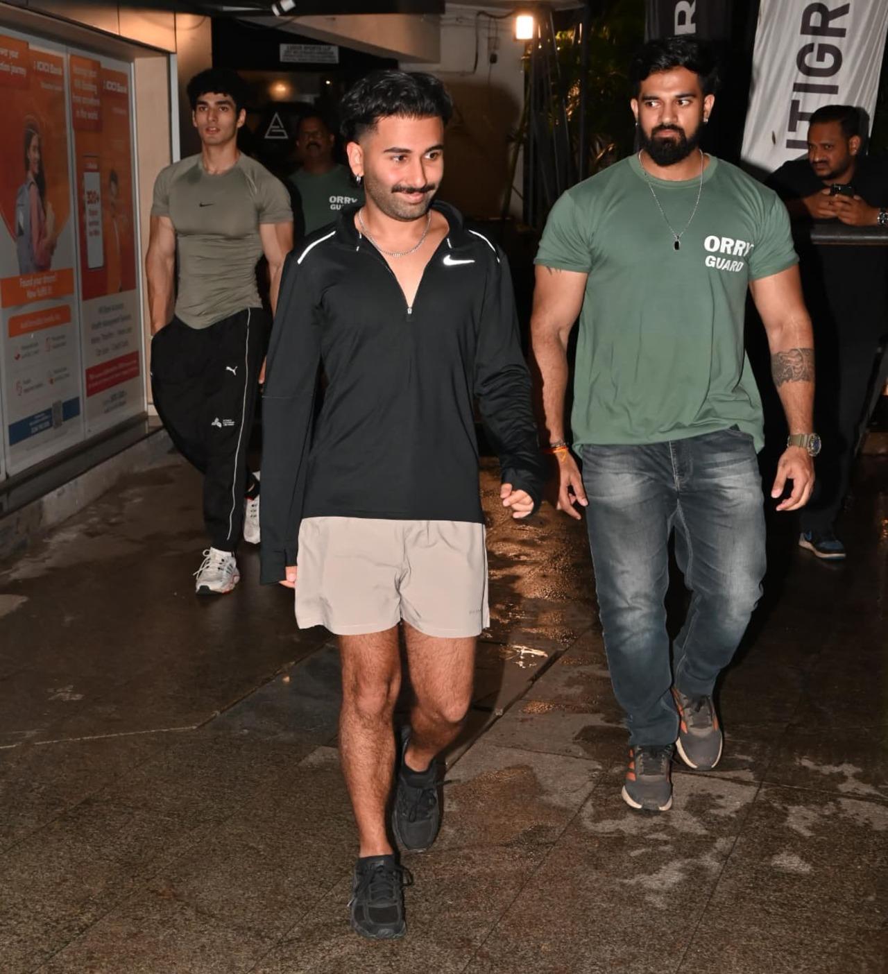 <p>Orry was also seen hitting the gym today, as he was papped while walking out after a workout session.</p>